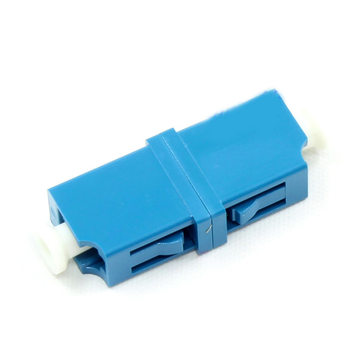 Symmetrical Type Blue 단일 모드 Single Core Plastic LC Fiber Optic Adapter - Click Image to Close